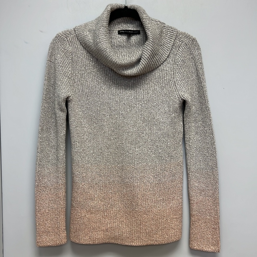 White House Black Market Women’s Ombré Sparkle Cowl Neck Sweater